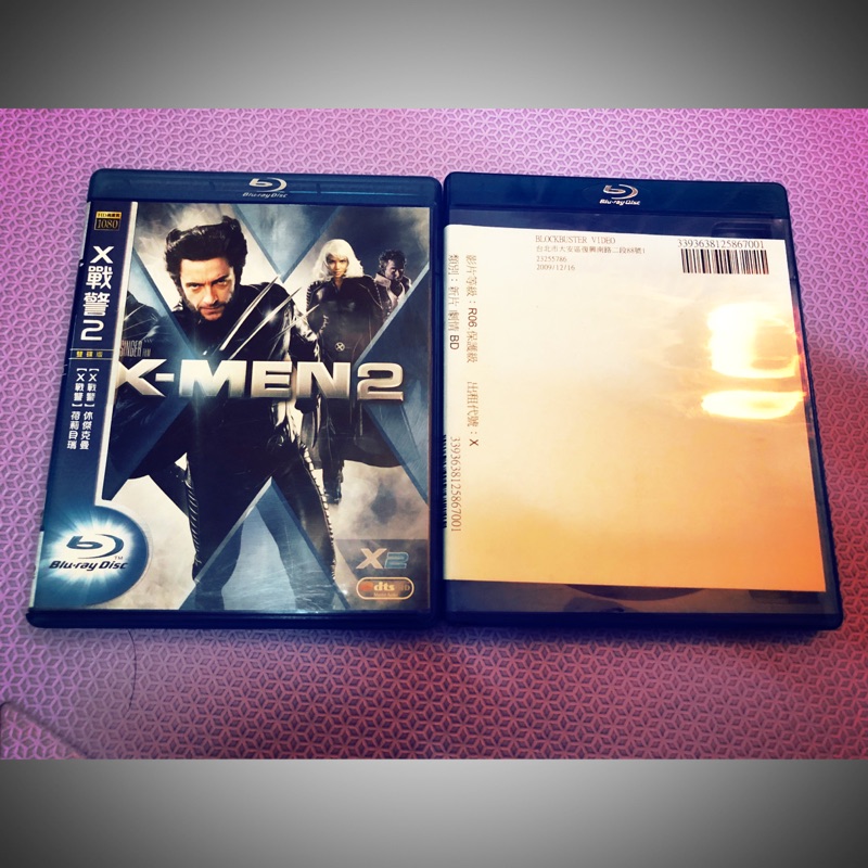 Marvel 漫威 X-MAN「X戰警2」+「X戰警：最後戰役」合售 藍光BD 金鋼狼 DVD