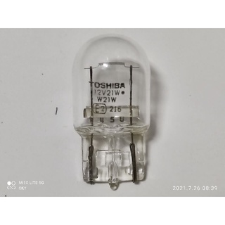 原廠裝配 日本製造東芝T20雙心燈泡 單心燈泡 清光 黃光 W21/5W W21W WY21W 煞車燈 小燈 方向燈