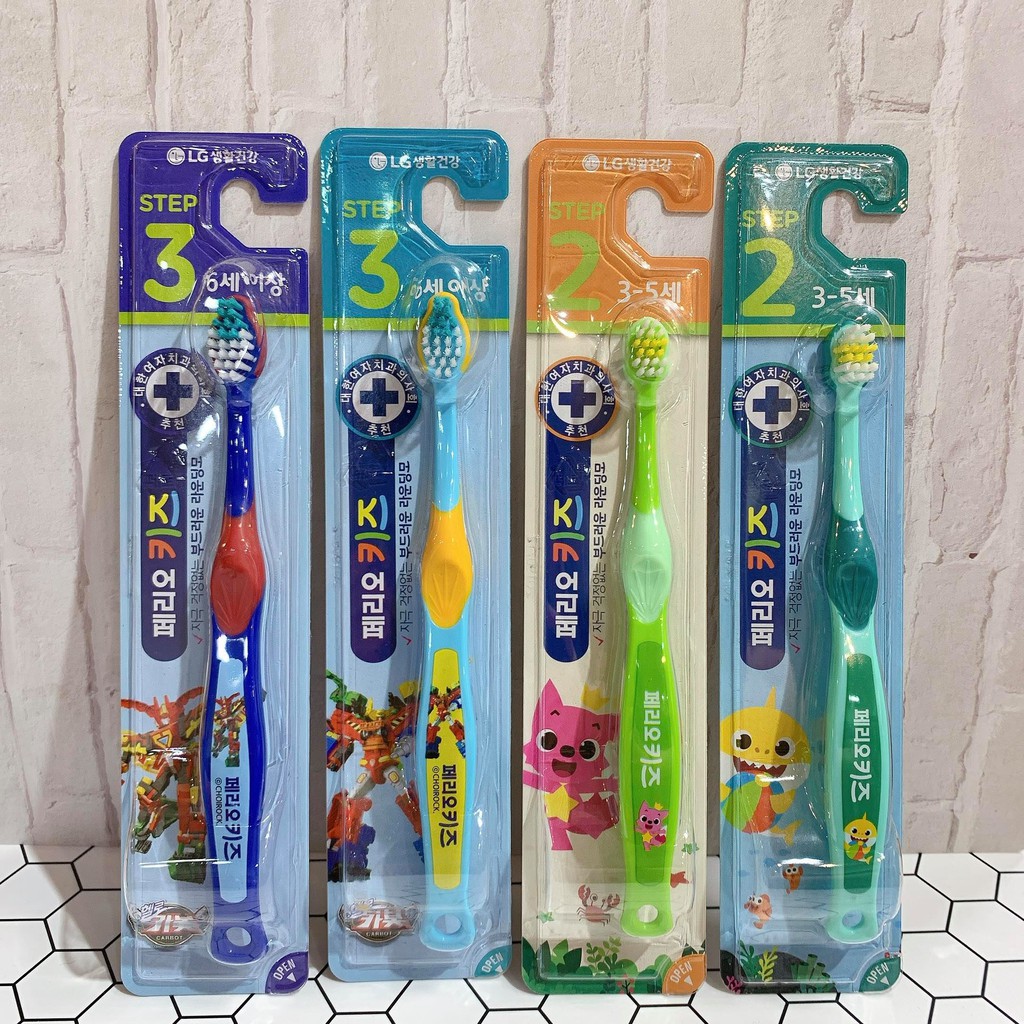 韓國🇰🇷~現貨!!!Pinkfong 鯊魚寶寶X碰碰狐 Babyshark 第2階段牙刷 衝鋒戰士 兒童牙刷