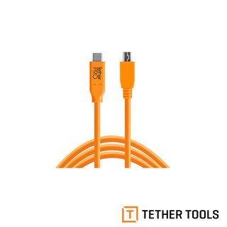 Tether Tools CUC2515-ORG USB-C 轉 USB 2.0 Micro-B 5-Pin 傳輸線