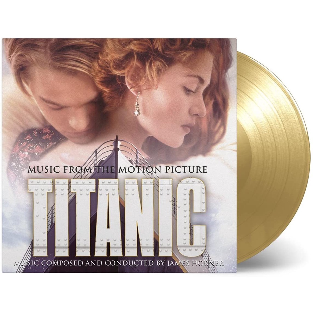 電影原聲帶 / 詹姆斯‧霍納 Titanic鐵達尼號 首批限量2LP金膠唱片彩膠唱片(全球限量1500張)