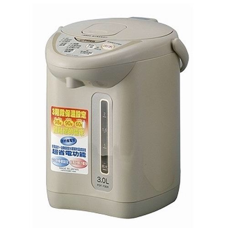 台灣百貨公司購入 日本原裝 TIGER虎牌 3L電動熱水瓶 PDF-F30R 3公升 二手良好 熱水壺