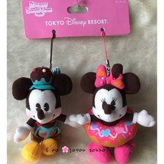 💝絕版 現貨💝2015 糖果 米奇 mickey &甜甜圈 米妮 minnie 耳機吊繩 Disney RESORT