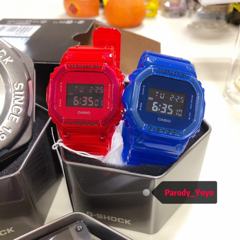 沒有假貨賣你 Parody G Shock Dw 5600sb Mtg 限定 新款透明台灣公司貨一年保固 蝦皮購物