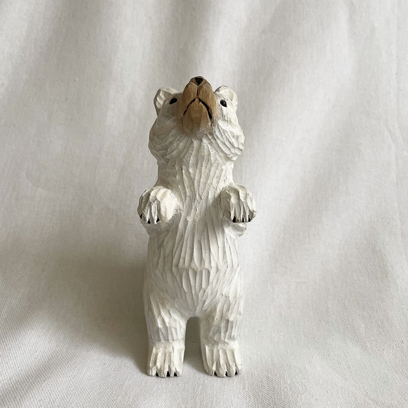 █ 出清‪.ᐟ‪.ᐟ  █  木雕森林 北極熊 木雕