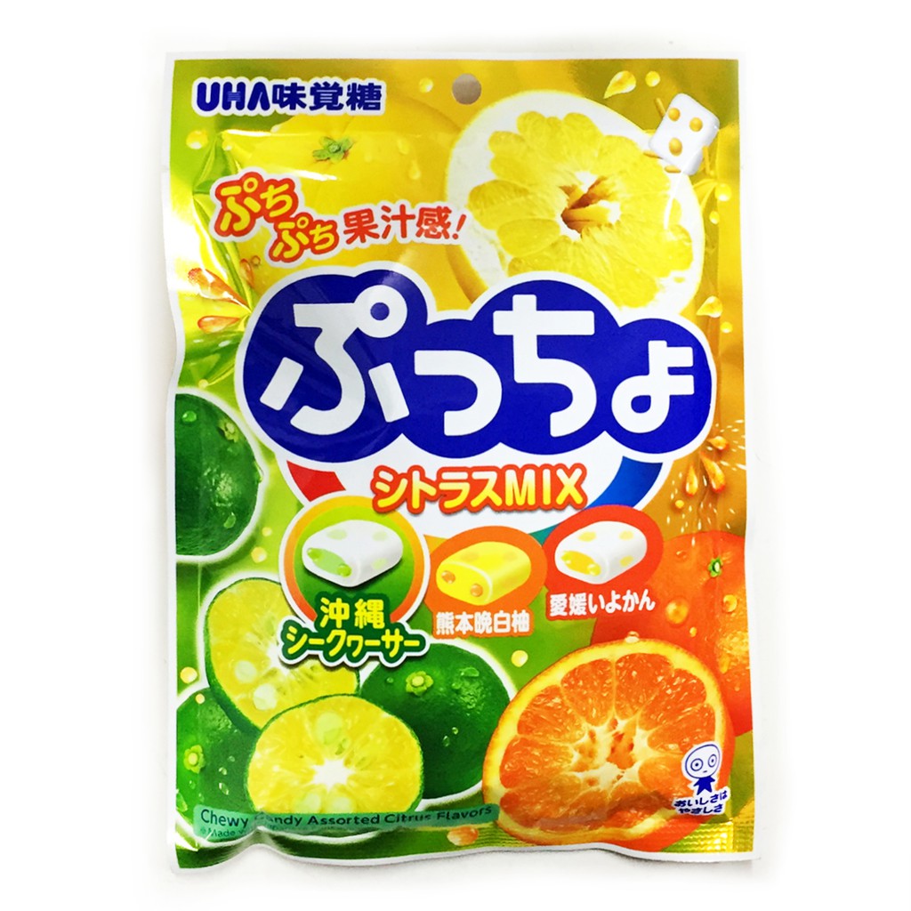 UHA味覺糖 日本名產水果普超軟糖 - 綜合柑橘味 90g