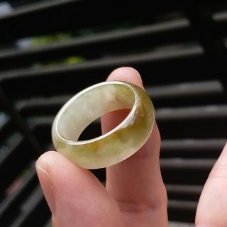 嗨，寶貝銀飾珠寶* 緬甸玉A貨 翡翠飾品☆保證A貨 冰種蜜糖黃 黃翡翡翠戒指2