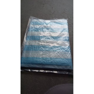 30呎*30呎/40呎*40呎 台灣製藍白條帆布/帆布/遮雨/遮陽/防風沙_粗俗俗五金大賣場