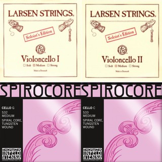 【希爾提琴】⭐️大提琴弦🎻Larsen Soloist A D+ Spirocore S32鎢 G S33鎢C比賽專用