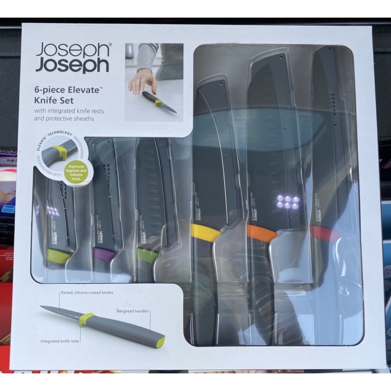 【免運】JOSEPH JOSEPH 不沾桌刀具6件組附刀套 好市多Costco代購