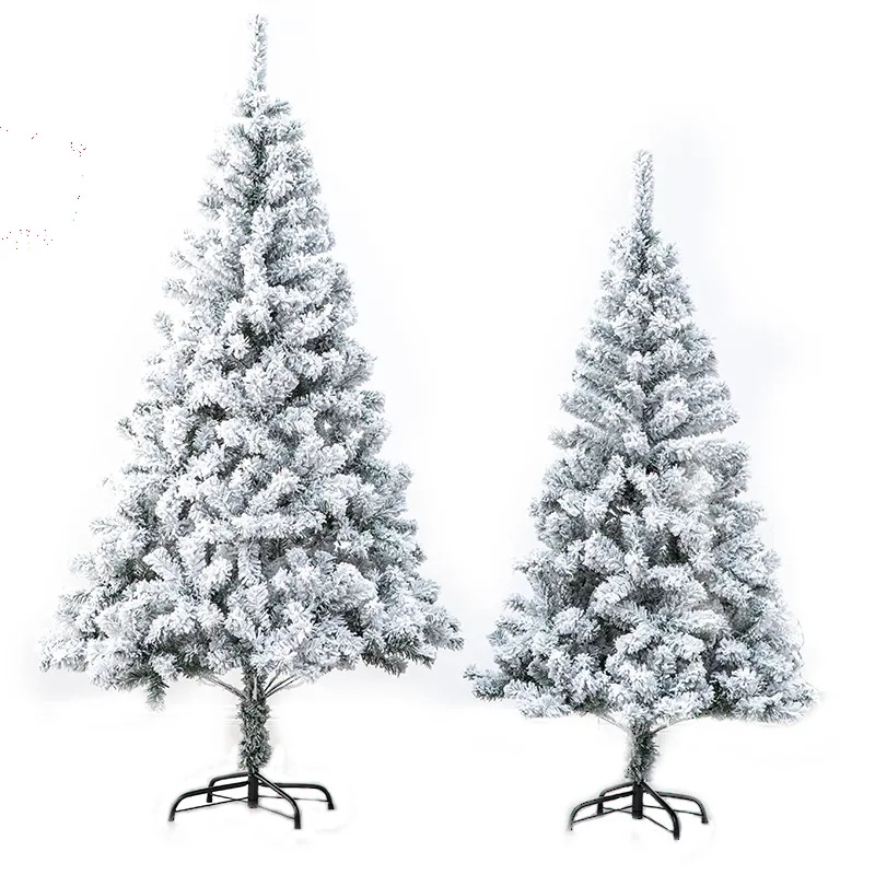 白色聖誕樹 植絨樹雪樹 90cm/1.2米/1.5米/1.8米/3米雪松 噴雪 冰雕裝飾