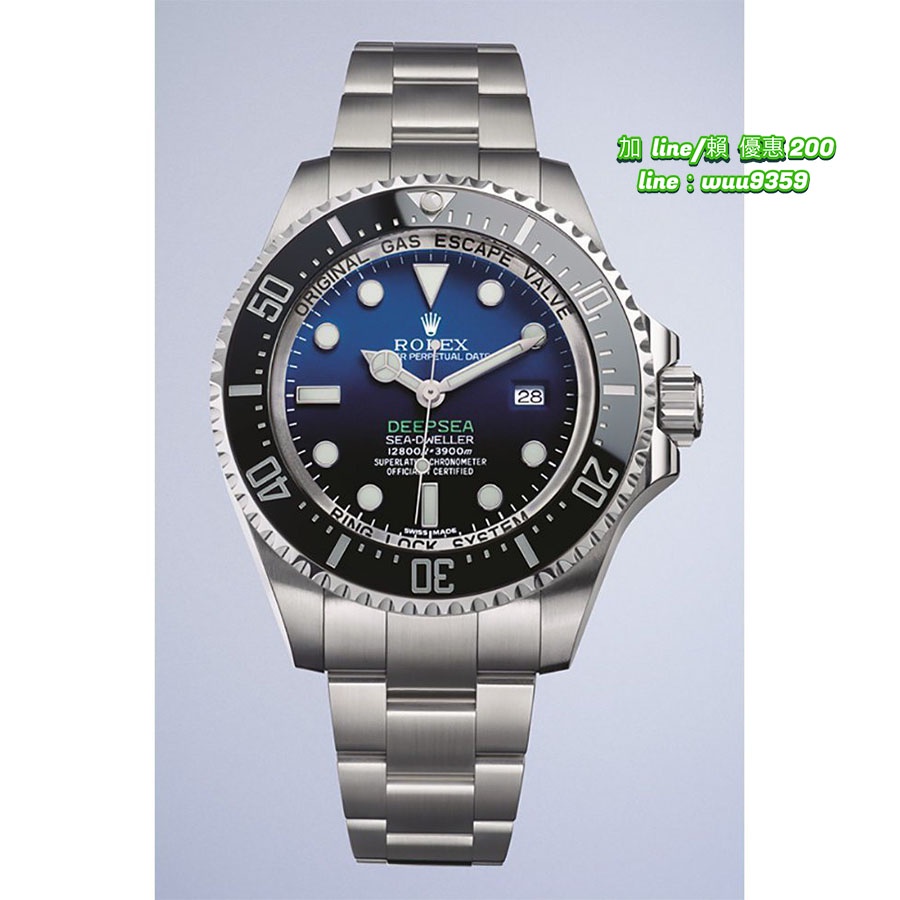 Rolex 勞力士 DEEPSEA D-BLUE 3900M 深海 (藍黑面) 116660 水鬼王