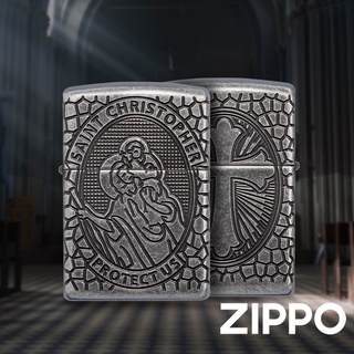 ZIPPO 聖克里斯多福(加厚版)防風打火機 Armor加厚版 官方正版 現貨 限量 禮物 送禮 終身保固 49160