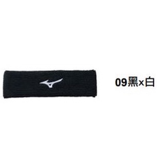 【一軍棒球專賣店】 MIZUNO 美津濃 頭帶 黑白 32TY1X5209 (100)