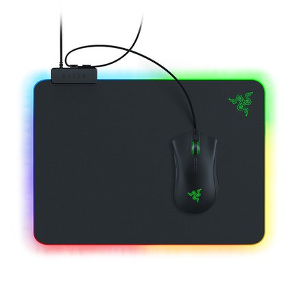 Razer雷蛇Firefly烈焰神蟲V2硬質版RGB幻彩發光USB遊戲專用鼠標墊