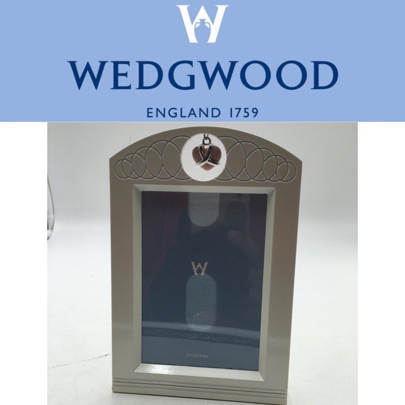 二手真品  WEDGWOOD 瓷器 擺飾 相框 白127
