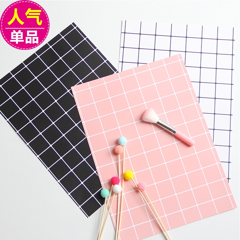 Ins日韓雜誌雙面格子卡片簡約復古拍照道具攝影背景紙搭配 蝦皮購物