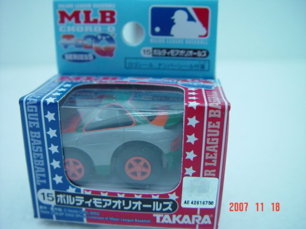 變形金剛~日本 TAKARATOMY CHORO-Q 阿Q迴力車 MLB 巴爾的摩 金鶯隊 ORIOLES 紀念版