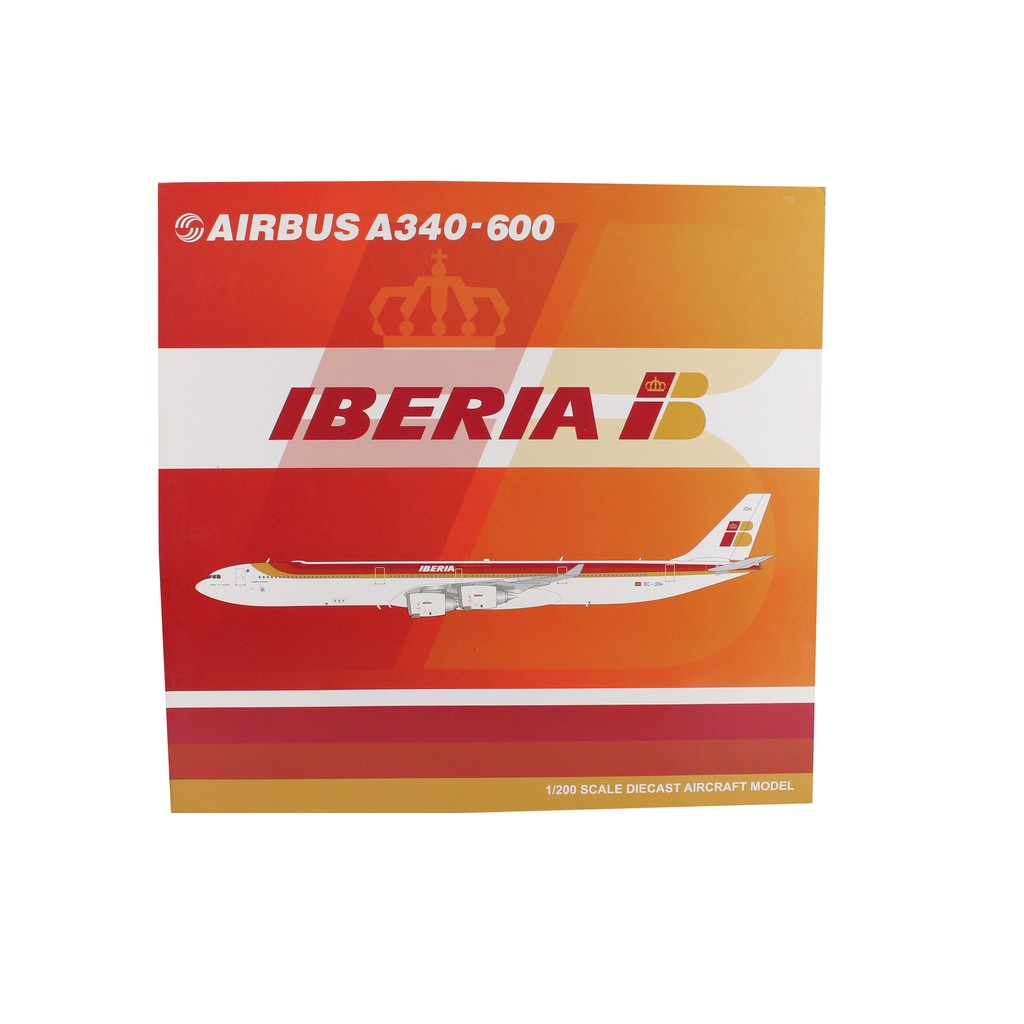 西班牙航空金屬飛機模型A340-600  EC-JOH 1/200 089900000861 再生工場YR2001 04
