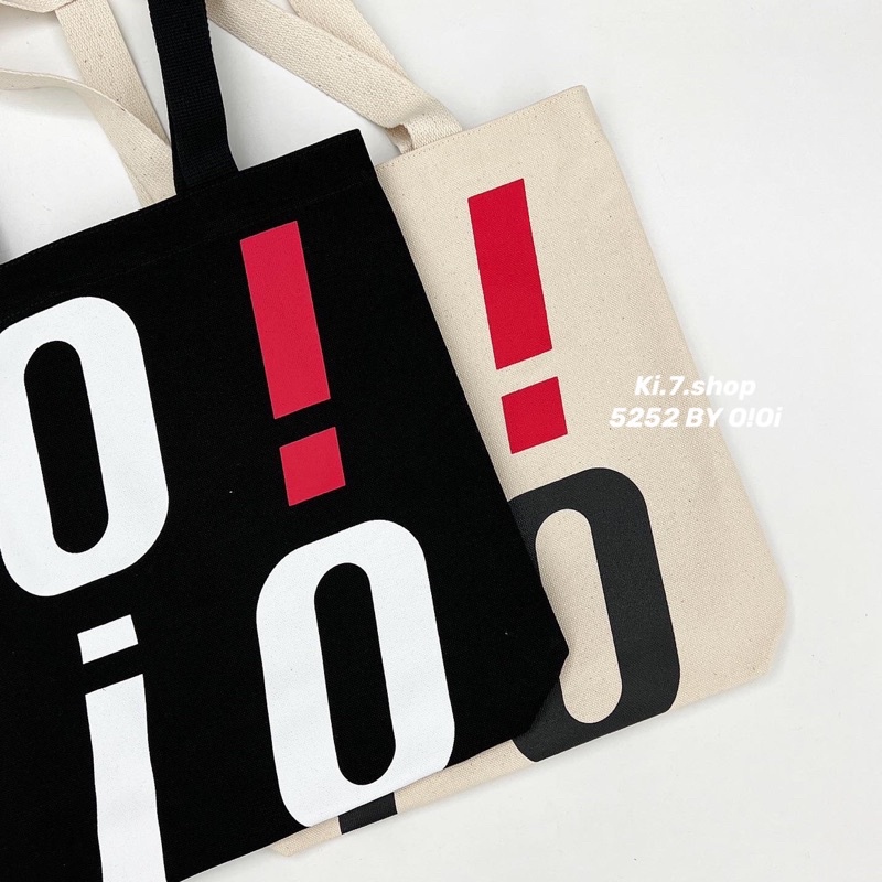 現貨 5252 By O Oi Big Logo Eco Bag 帆布包手提包肩背包韓國代購oioi 蝦皮購物