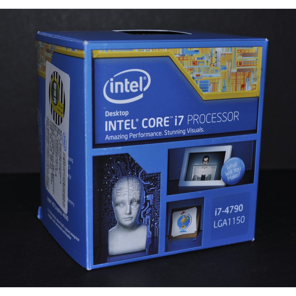 (只賣空盒！) 全新 Intel i7-4790 原廠空盒 (1150 3.6G) 含原廠雷射標籤 安裝說明書/保證書