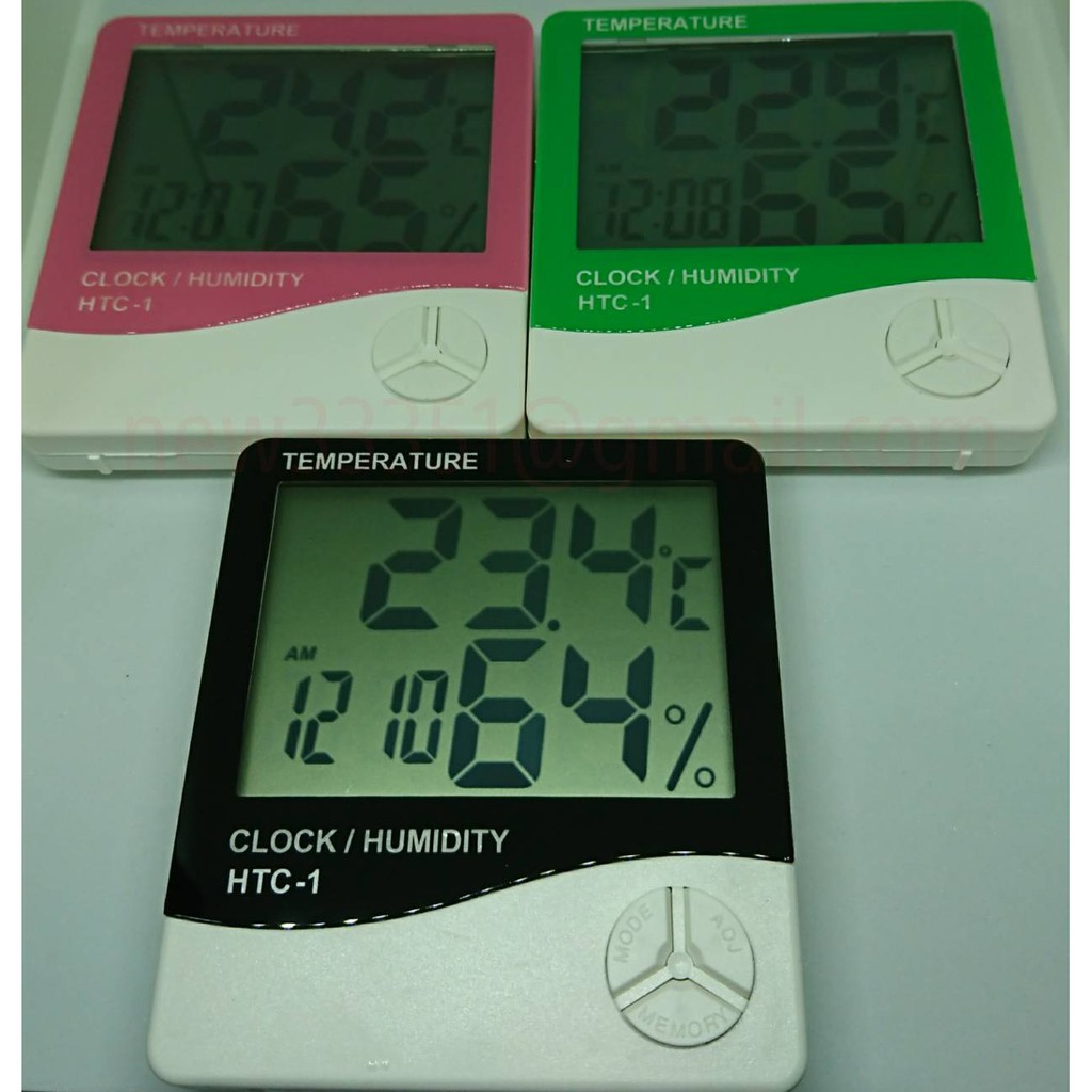 溫度計 溫溼度 濕度計 溫溼 HTC1 HTC-1電子溫溼度計 溫度計 時鐘 日曆 鬧鐘 【有電池】溼度計