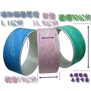 後彎神器.普拉提圈.瑜珈輪圈.瑜珈圈柱.瑜珈滾輪.瑜珈達摩輪.瑜珈輔助圈.按摩滾筒.中空瑜珈柱.指壓瑜珈棒[與錢有約]
