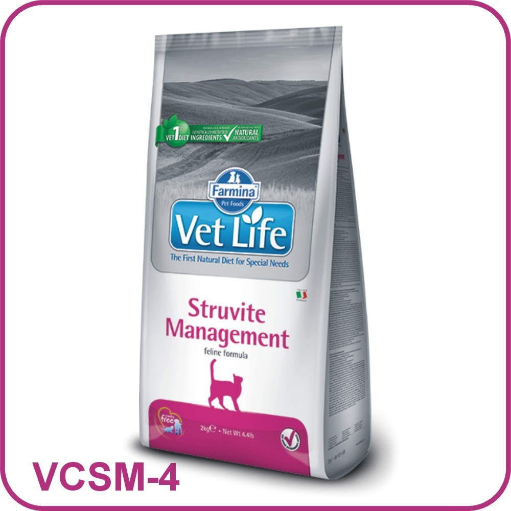 法米納 Vet Life 系列 貓用泌尿道磷酸銨鎂結石管理照護配方(VCSM4) 貓糧