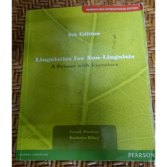 英文原文書 語言學概論5th Edition Linguistics For Non Linguists 蝦皮購物