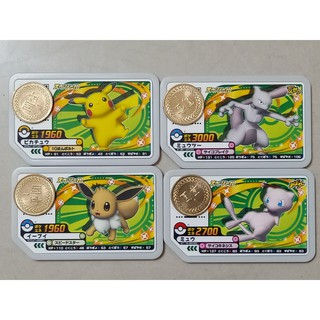 神奇寶貝 pokemon gaole P卡 皮卡丘、伊布、超夢、夢幻-日本卡臺機不可刷