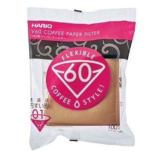[Hario] 錐形無漂白咖啡濾紙 V60 1-2杯 100張/包