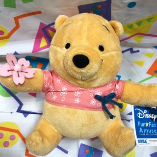 Disney日本限定迪士尼 POOH 小熊 維尼 Q版 房Baby款 櫻花季 和風小兔玩偶 娃娃