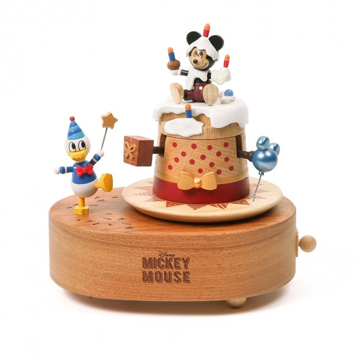 【米奇蛋糕】雙旋上下動音樂盒1061128 ( Wooderful life/迪士尼/收藏品/禮品 )《豐年季小舖》