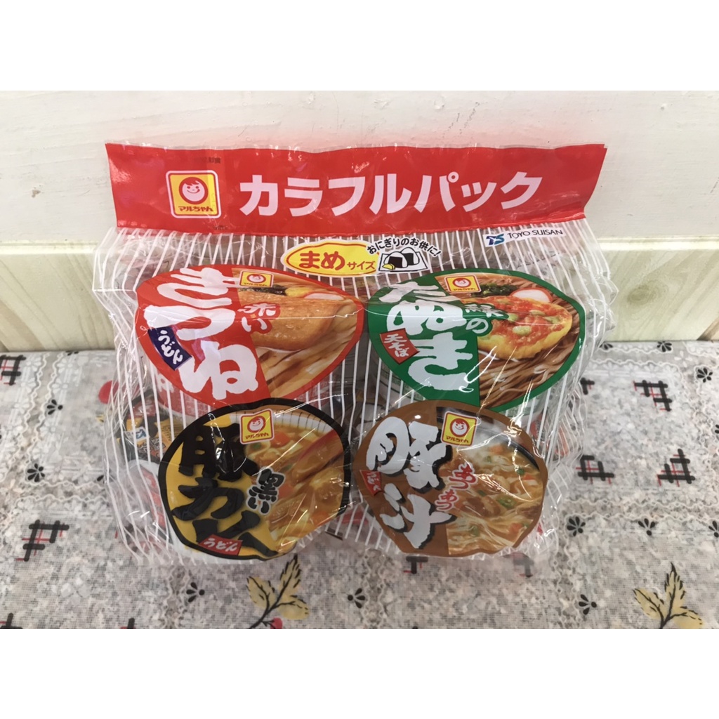 即期大特價[蕃茄園] 日本進口 東洋迷你四入碗麵 豆皮烏龍/天婦羅蕎麥/豬肉咖哩烏龍/豚汁味噌烏龍 177g