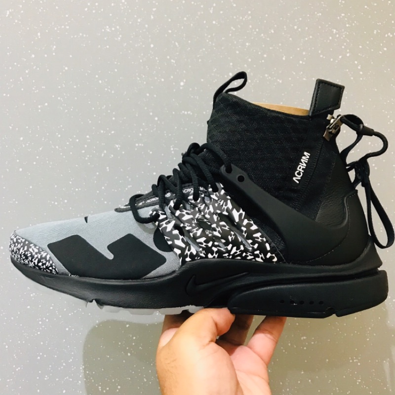 NIKE Air Presto Mid SP x Acronym 黑灰 AH7832-001