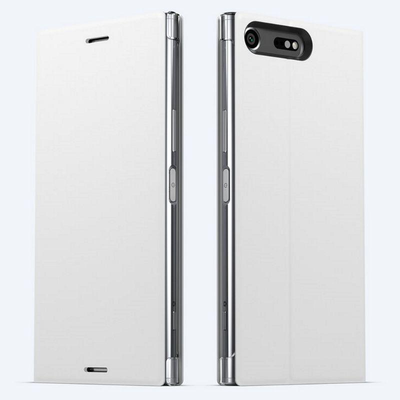 【全新商品】SONY Xperia XZ Premium XZP SCSG10原廠時尚側翻皮套 白(現貨)