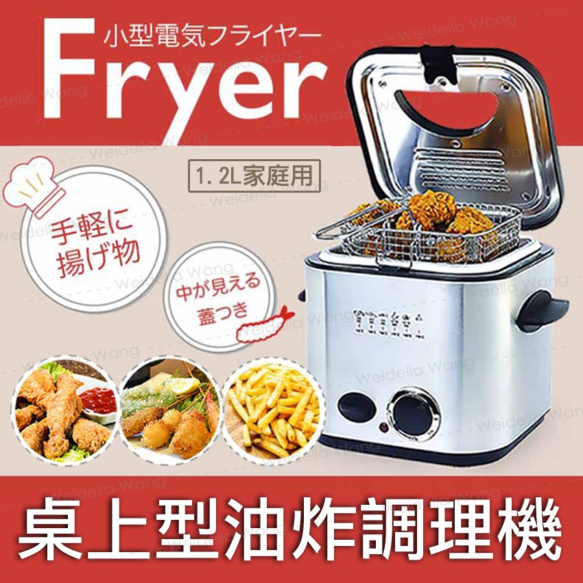 【BaliThai✈旅人洋行】日本🇯🇵原裝FRYER 桌上型 油炸機 油炸鍋 小型 溫控 電炸鍋 調理 家庭 炸雞 薯條