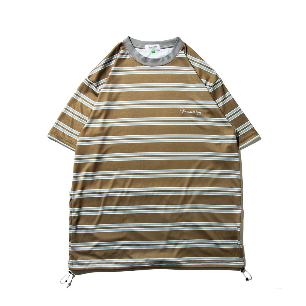 【Nexhype】DEMARCOLAB SUPER RECORD STRIPED TEE