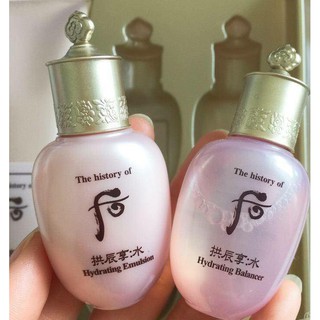 韓國 後WHOO 拱辰享 水妍水乳 水妍超效保濕水凝露20ml 保濕水凝乳20ml