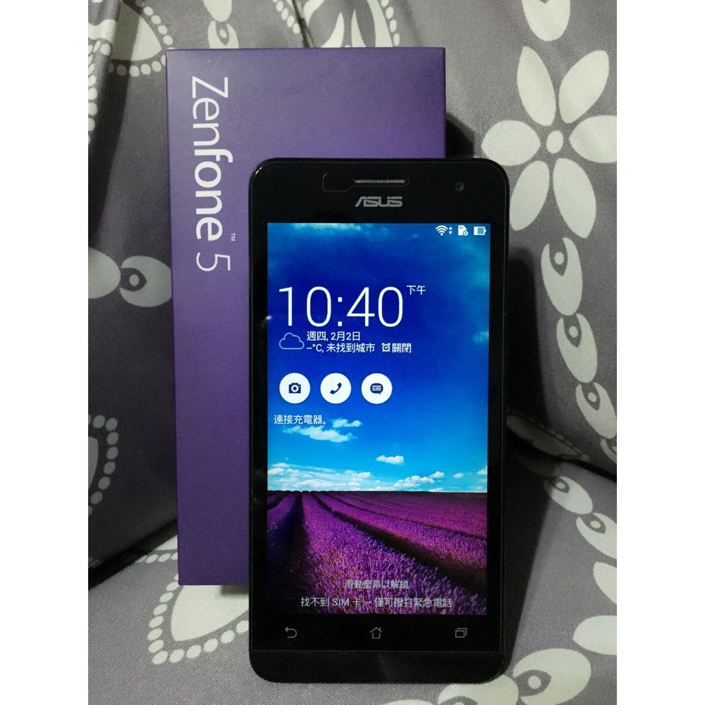 ASUS Zenfone 5 A500CG (2G/16G) 5吋 雙卡雙待 智慧手機 備用機 *紫色 無任何配件