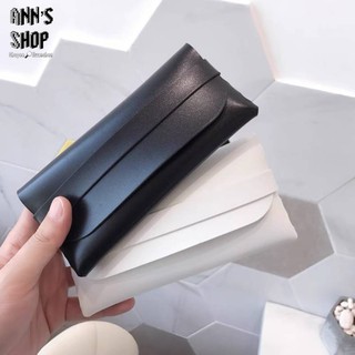 🍒Ann’s Shop🍒五月新款—清新綁帶皮質眼鏡盒 收納 防刮 眼鏡 墨鏡 保護 配件 筆袋 質感 文青 皮革 眼鏡包