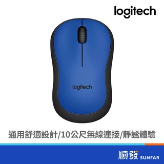 Logitech 羅技 M221 靜音 無線滑鼠 藍