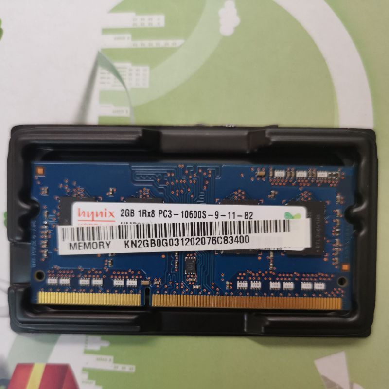 二手拆機良品筆電用的記憶體 ddr3 1333 2g 海力士hynix 有兩只