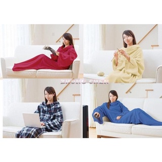 【中臣】《ECO》日本電視購物熱賣款~輕暖Cozy Blanket/懶人毯/袖毯/防踢被毯