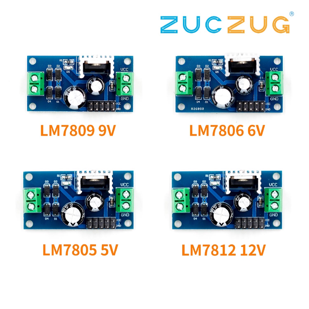 Lm7805 LM7806 LM7809 LM7812 DC / AC 三端子穩壓器電源模塊 5V 6V 9V 12V