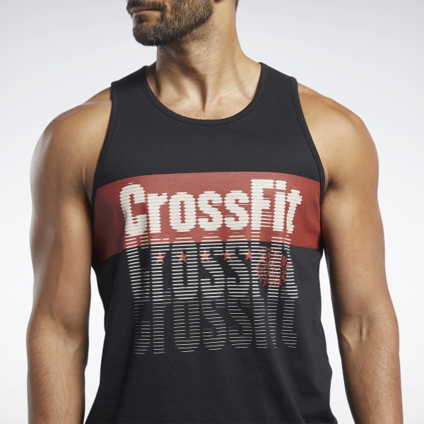 REEBOK CrossFit® REPEAT TANKTOP 混合健身 背心 運動 休閒背心 黑色 FK4332