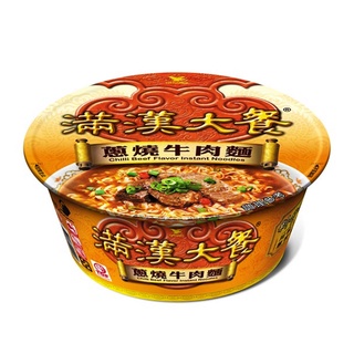 統一 滿漢大餐蔥燒牛肉麵(碗)[箱購] 192g x 12【家樂福】