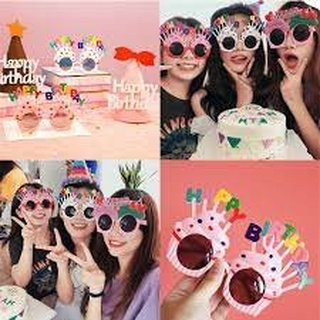 生日快樂眼鏡 - 有趣的生日眼鏡、生日裝飾品配件 ABSHOP COM VN