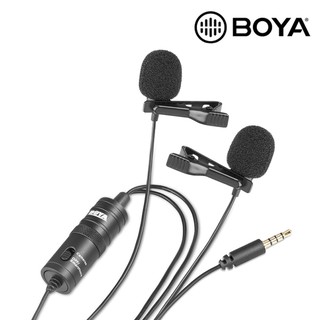 BOYA BY-M1DM 雙頭領夾麥克風 手機麥克風 小蜜蜂