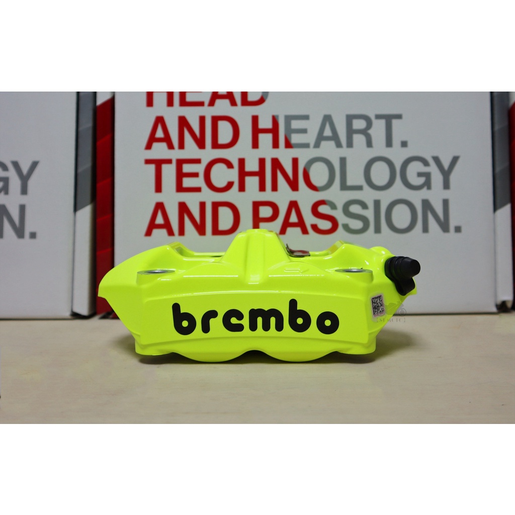 【ST】豐年俐 Brembo HPK M4/1098輻射卡鉗 螢光黃(右卡) 孔距100mm 公司貨均有雷標、保卡